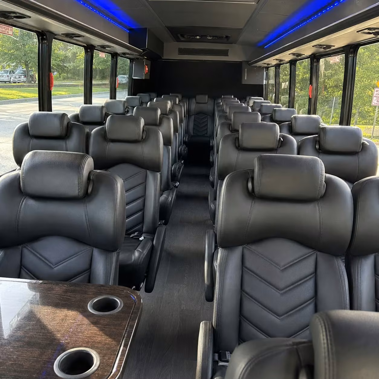 35 passenger minibus inside